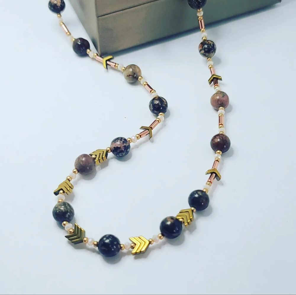 Rhodonite necklace